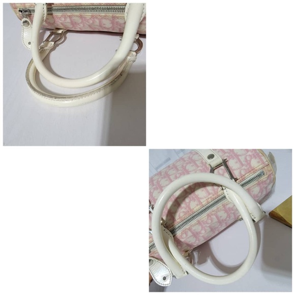 Sold***Authentic CHRISTIAN DIOR Monogram Boston Bag Pink - Picture 5 of 16